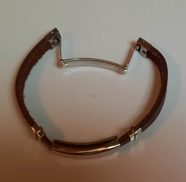 Mens Brown Leather Bracelet