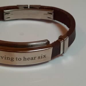 Mens Brown Leather Bracelet