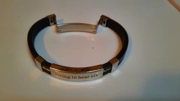 Mens Black Leather Bracelet