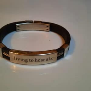 Mens Black Leather Bracelet