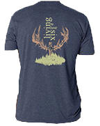 Short Sleeve Antlers Blue Back