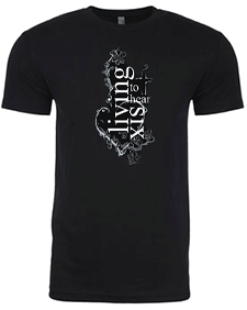 Short Sleeve Heart Black Front